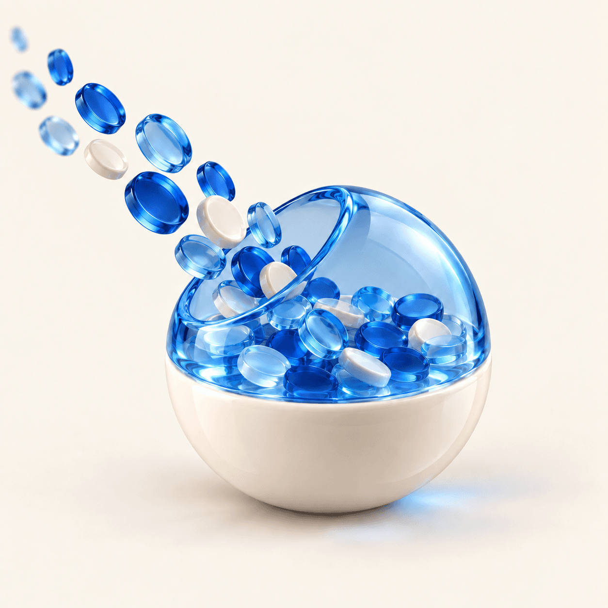 Glass forms illustrating the Cresera ecosystem